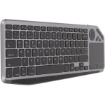 Clavier sans fil avec pav� tactile, clavier tactile sans fil 2. 4g / bt, clavier multi - appareils r�tro�clair ...