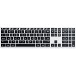 Clavier sans fil slim x3 qwerty anglais, clavier bluetooth avec pav numrique, rtroclair, multi - ...