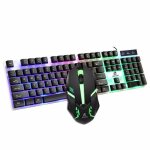 Clavier et souris de jeu rvb, r�tro�clairage, usb, 104 touches, pour pc et ordinateur portable