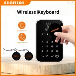 Clavier tactile sans fil 433mhz, 2 cartes rfid, activation ou dsactivation du mot de passe, pour systme ...