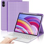 Clavier avec touchpad pour redmi pad pro 12. 1  2024, azerty franais clavier bluetooth magntique dtachable ...