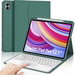 Clavier avec trackpad pour redmi pad pro 12. 1  2024, azerty fran�ais clavier bluetooth magn�tique d�tachable ...