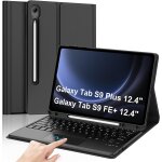 Clavier avec trackpad pour samsung tab s9 fe + / s9 fe plus 12. 4  2023, azerty fran�ais clavier d�tachable ...