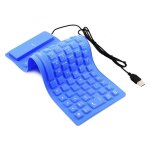 Clavier usb en silicone, 85 touches, portable, pliable, filaire, muet, pour ordinateur portable Clavier usb en silicone, 85 touches, portable, pliable, filaire, muet, pour ordinateur portable