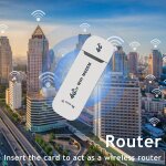 Cl modem sans fil 4g lte usb 150mbps, adaptateur wifi, carte 4g, routeur, cl usb 150mbps