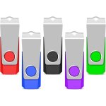 Cle usb 1 go lot de 5 cl� usb 2. 0 multicolore clef usb 1 go, mini cl� usb pour le stockage et la sauvegarde ...