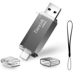 Cl� usb 128 go, 2 en 1 usb c pendrive 128gb portable clef usb 128go type c memory stick 128 gb pour huawei ...
