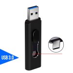 Cl usb 128 otg 2 en 1 de type c, support  mmoire de 32 go 64 go 256 go 3. 0 go, lecteur flash pour ...