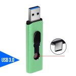 Cl usb 128 otg 2 en 1 de type c, support  mmoire de 32 go 64 go 256 go 3. 0 go, lecteur flash pour ...