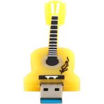 Clé usb 2. 0 32 go en forme de guitare mignonne de dessin animé pour stockage de données (jaune) Clé usb 2. 0 32 go en forme de guitare mignonne de dessin animé pour stockage de données (jaune)