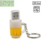 Cl� usb 2. 0 flash drive 30 go 30go porte - cl�s pinte chope de bi�re