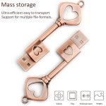 Cl� usb 2. 0 en forme de coeur en m�tal memory stick etanche stockage externe cadeau romantique - 64go ...