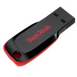 Cle usb 2. 0 sandisk cruzer blade 32go noir rouge