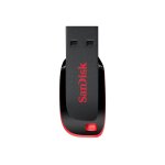 Cle usb 2. 0 sandisk cruzer blade 64go noir rouge