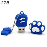 Cl� usb 2. 0 en silicone bear paw - 2 go avec godet anti - poussi�re