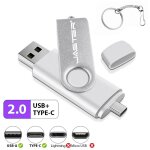 Cl usb 2 en 1, 128 go type - c, 64 go, porte - cls cadeau, 32 go, h2testw, cl mmoire 4g, 2g, 1 go, ...
