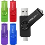Cl� usb 2 en 1 otg de type c usb 2. 0 rotative pour smartphones android, macbook, tablettes, pc (couleurs ...