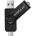 Cl� usb 2 en 1 otg de type c usb 2. 0 rotative pour smartphones android, macbook, tablettes, pc (noir, ...