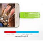 Cl� usb 3. 0 32go otg flash drive dual port m�moire stick pour t�l�phone android tablette & pc - vert ...