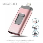 Cl� usb 3. 0 64 go compatible pour iphone flash drive avec connecteur extension de stockage m�moire stick ...