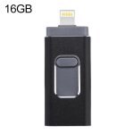 Cl� usb 3 en 1 - 16 go, usb 2. 0, 8 broches et micro usb - noir noir