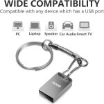 Cl usb 32 go mini portable avec porte - cls et pendentif pour ordinateur portable / pc / voiture (gris) ...