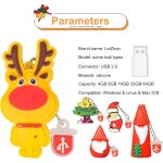 Clé usb 5 pièces 16gb clé mémoire le père noël elan mignon série de noël cadeau pour les etudiants et ... Clé usb 5 pièces 16gb clé mémoire le père noël elan mignon série de noël cadeau pour les etudiants et ...