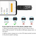 Cl� usb 64 go, 2 en 1 otg usb 3. 0 m�moire stick, pivotant u disque avec port micro usb pour smartphone ...