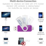 Cl� usb 64 go, 2 en 1 otg usb 3. 0 m�moire stick, pivotant u disque avec port micro - usb pour smartphone ...