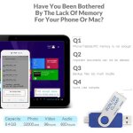 Cl� usb 64 go, 2 en 1 otg usb m�moire stick, pivotant u disque avec port micro - usb pour smartphone ...