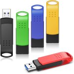 Cl�s usb 64 go, cles usb 3. 0 lot de 5 clefs usb 64go haute vitesse 85 mo / s multicolore flash drive ...