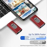Cl usb 64 go pour iphone / ordinateur (rouge)