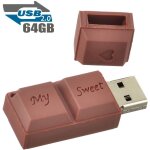 Cl usb 64go fantaisie clef usb chocolat 2. 0 flash drive stockage mmoire bon cadeau