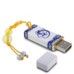 Cl� usb 8gb - porcelaine bleue et blanche design by