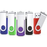 Cl usb 8go lot de 5 flash drive cles usb 2. 0 mmoire stick stockage pivotantes porte clef usb u disque ...