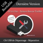 Cl usb bootable all in one - system rescue toolkit + guide pdf d'utilisation - rparation automatique ...