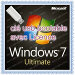 Cl usb bootable d installation windows 7 integral 64 bits avec license