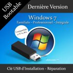 Cl usb bootable windows 7 familiale / professionnel / intgrale + guide pdf d'utilisation - installation ...