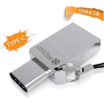 Cl� usb - c 32 go duo - 2 in 1 etanche & rapide - extr�mement r�sistante fabriqu�e en m�tal - flash drive ...