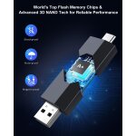 Cl usb c 64 go lot de 5, cl usb c 64 go 2. 0 clef usb type c usb rtractable double connectique pour ...