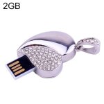 Cl usb en forme de coeur en argent - conception de bijoux en diamant pour les cadeaux de la saint - ...