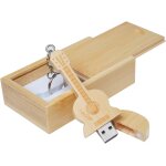 Cl� usb en forme de guitare en bois d'�rable 2. 0 / 16gb bois de bambou.