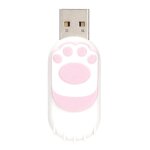 Cl usb forme de patte de chat portable u disque grand bton de stockage pour ordinateur portablerose ...