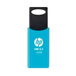 Cl� usb - hp - 712w - 64 go - usb 3. 2 - vitesse de lecture 120 mo / s - couleur bleu