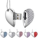 Cle usb, premium impermable cl usb2. 0, 8go / 16 go / 32go cles usb type de coeur diamant stockage ...