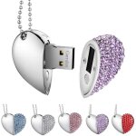 Cle usb, premium impermable cl usb2. 0, 8go / 16 go / 32go cles usb type de coeur diamant stockage ...