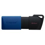 Cl� usb kingston dtxm / 64gb porte - cl�s noir bleu noir / bleu 64 gb