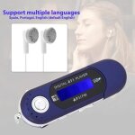 Cle usb lecteur baladeur mp3 player fm argent han9
