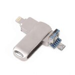 Cl� usb m�tallique 512gb 1tb mobile phone cl� usb pour apple android type - c 4 - en - 1