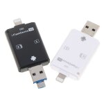 Cl usb noire tf, 1 pice, adaptateur de lecteur de carte sd pour ios huawei
